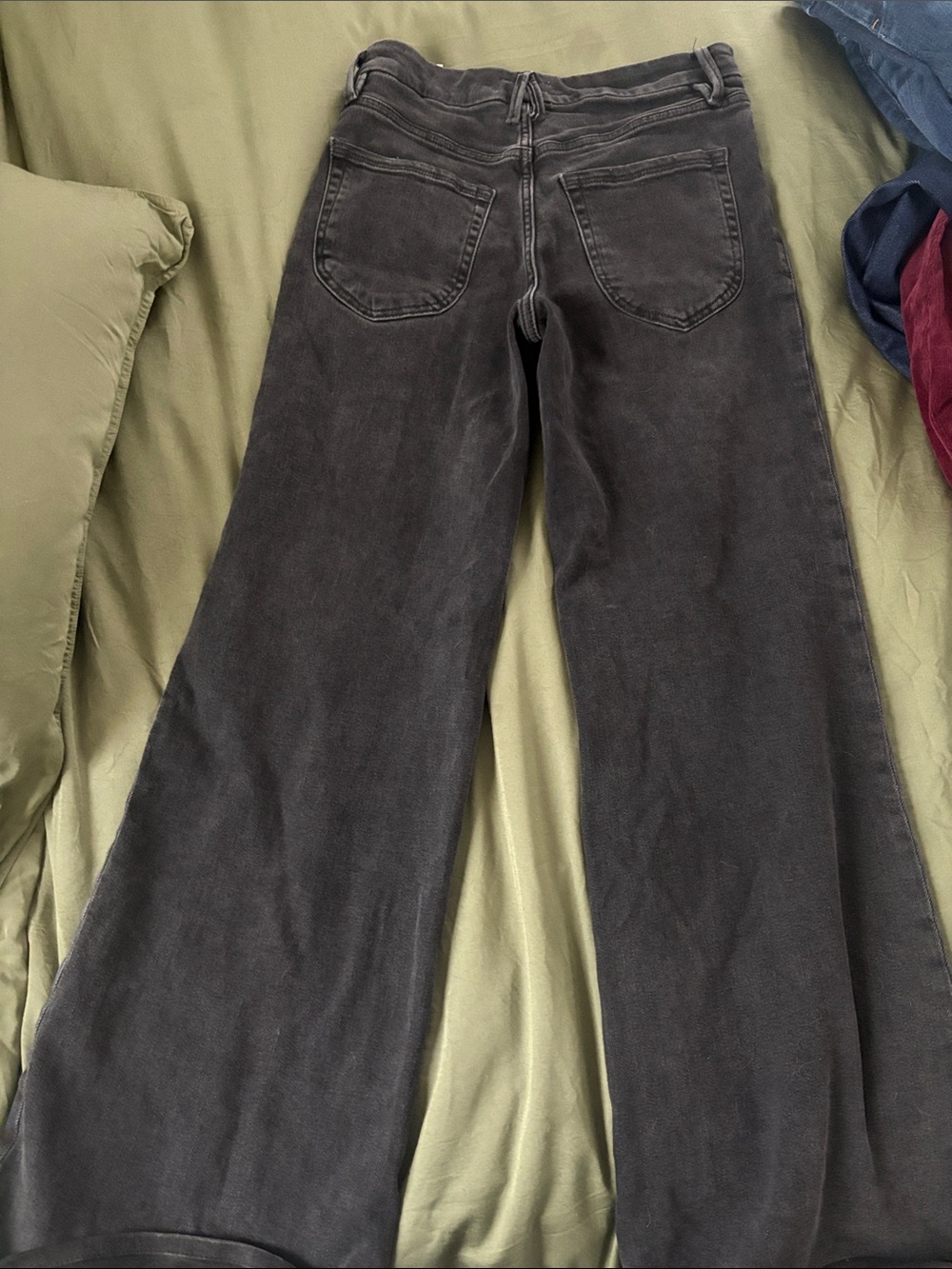 Good American Good Waist Palazzo Jeans 4/27 - Picture 2 of 4